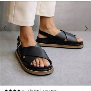 Brand new Alohas Marshmellow Black sandal- size 8.5 or 39 EUR.